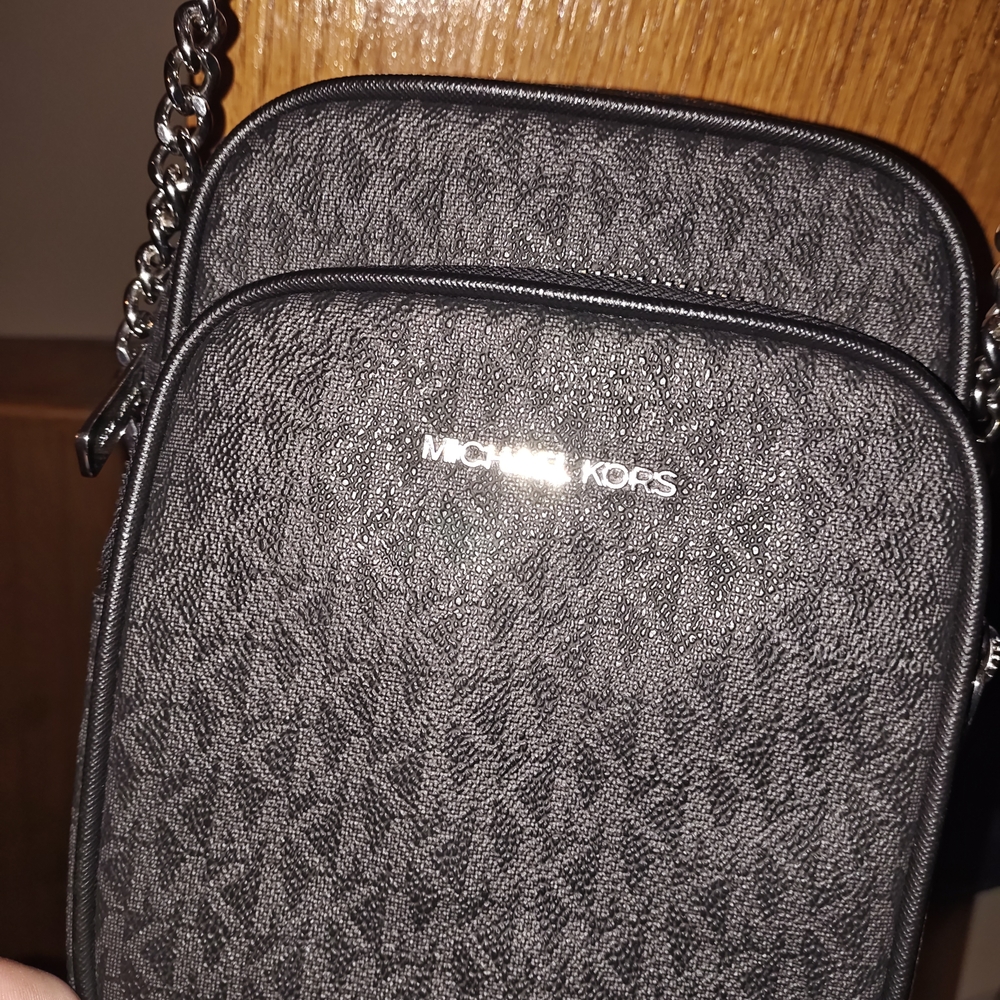 Michael Kors Gray MK Signature Crossbody - Picture 3 of 6